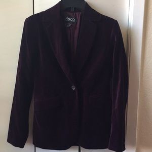 NY&Co Purple Velvet blazer